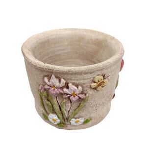 Vintage June Sears Planter Heaven Hill Design Pottery USA California Floral 3.5"